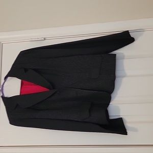 Dark navy white dots blazer